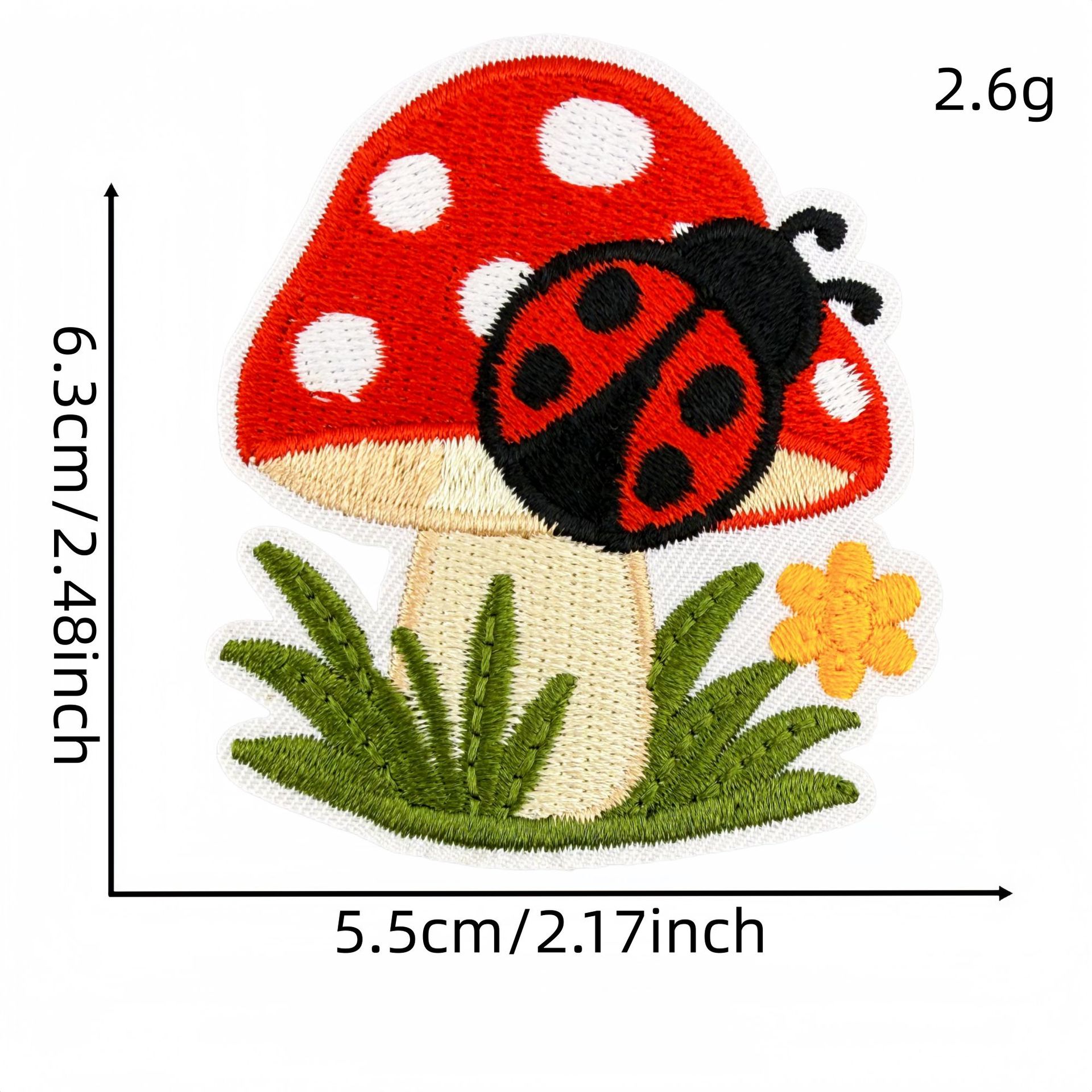 10Pcs Cartoon Ladybug Embroide - Embroidery Lady Bug ulasan dan harga