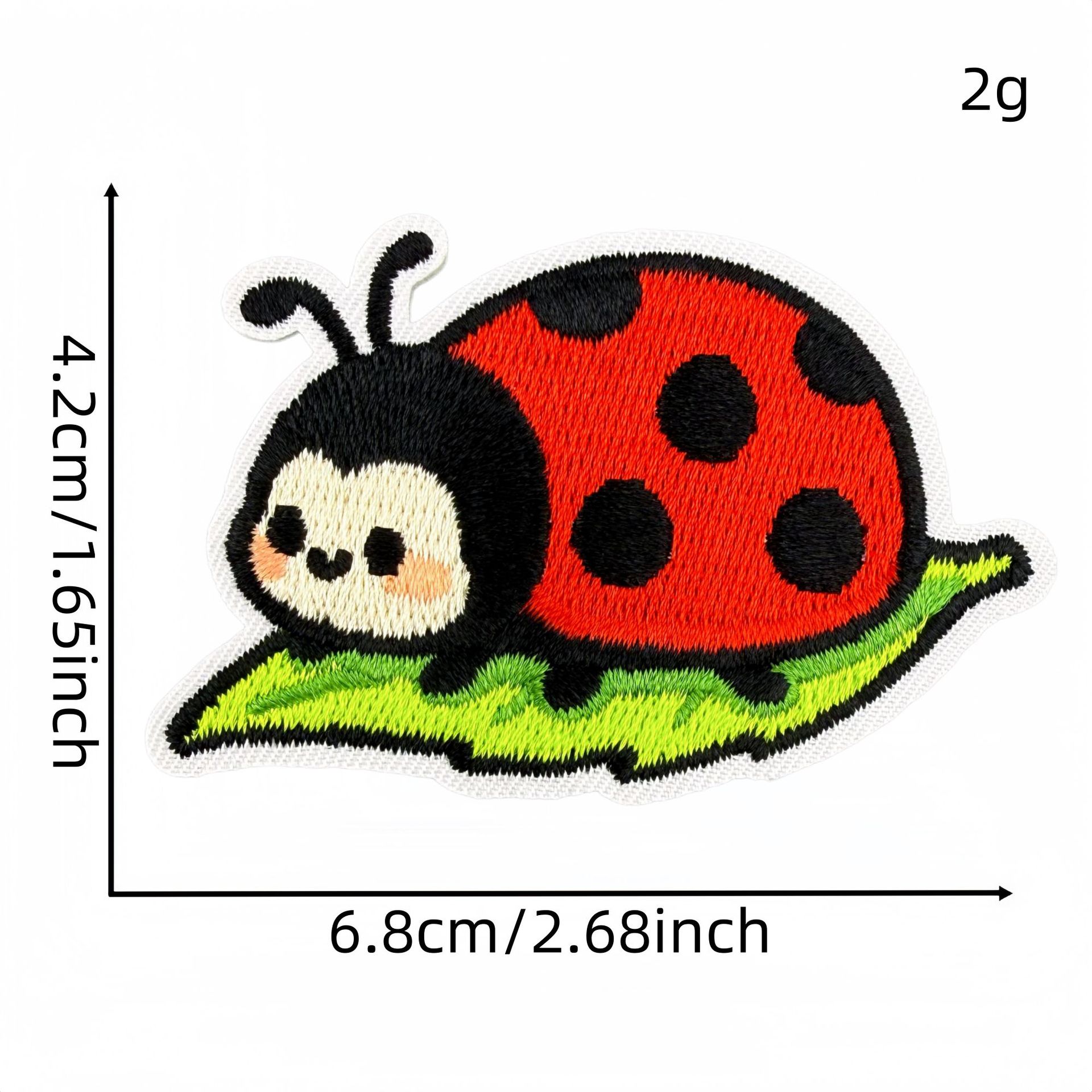 10Pcs Cartoon Ladybug Embroide - Embroidery Lady Bug ulasan dan harga