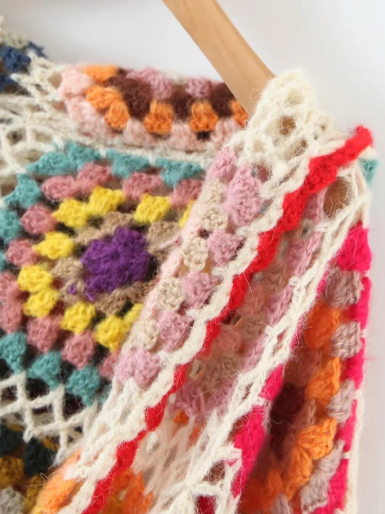 BOHO Colored Plaid Flower Hand - Embroidery Online ulasan dan harga