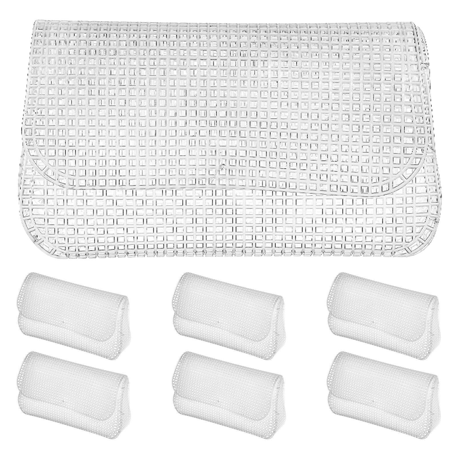 7Pcs Plastic Mesh Canvas Sheet - Embroidery Bag ulasan dan harga