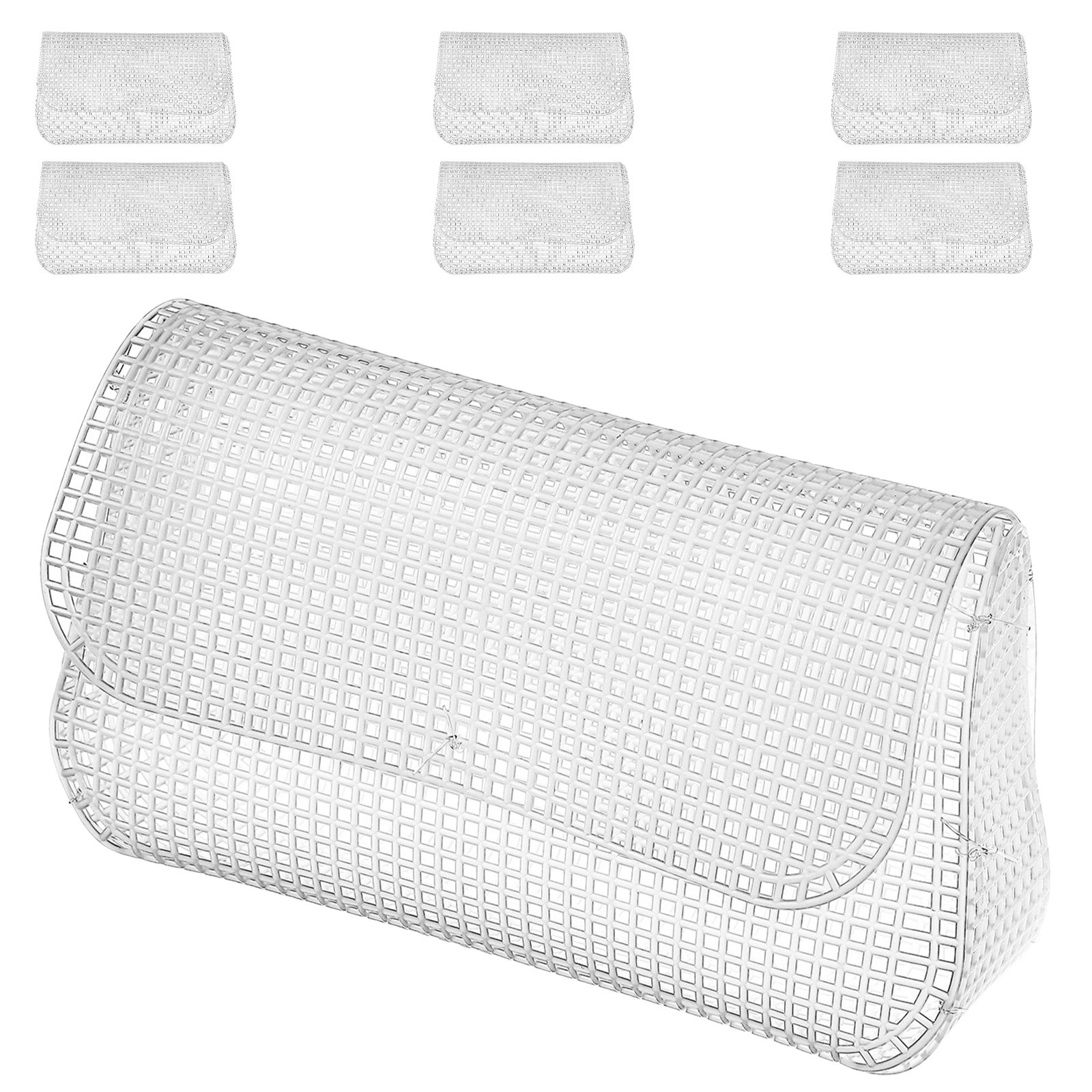 7Pcs Plastic Mesh Canvas Sheet - Embroidery Bag ulasan dan harga