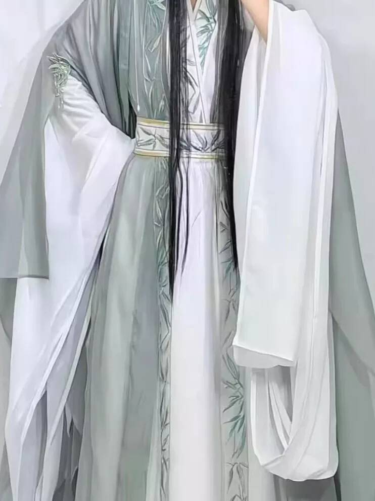 New Hanfu Women Wei Jinfeng Em - Embroidery Cotton Shirt ulasan dan harga
