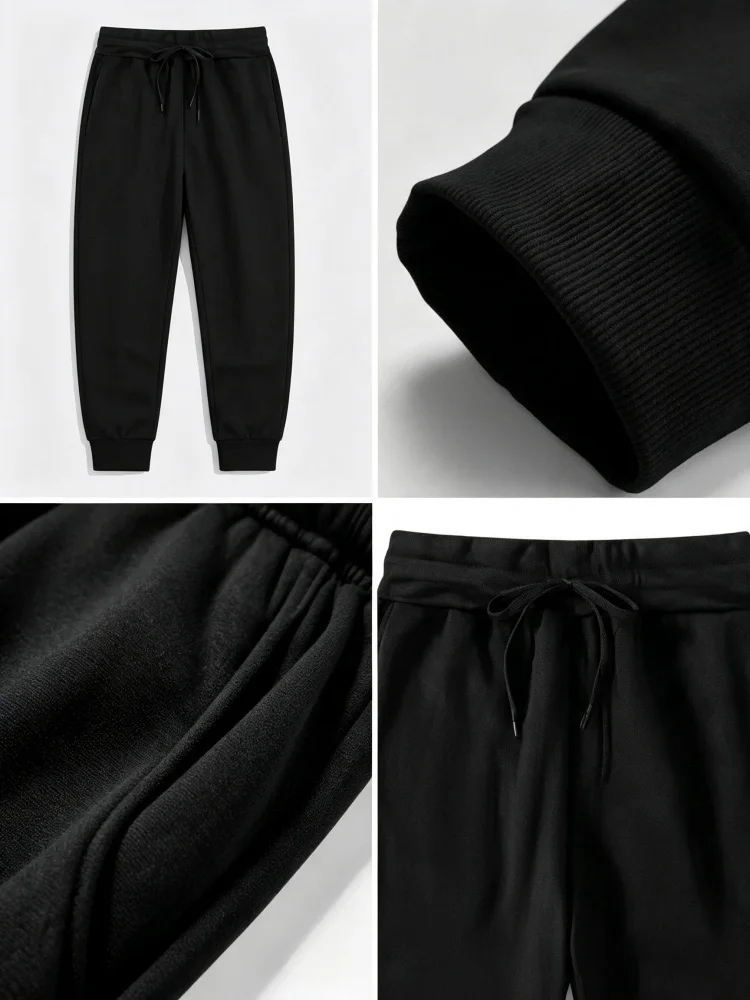 Thick Fleece Lined Black Men's - Embroidery Online ulasan dan harga